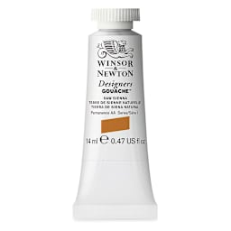 Winsor & Newton Designers Gouache - Raw Sienna, 14 ml tube
