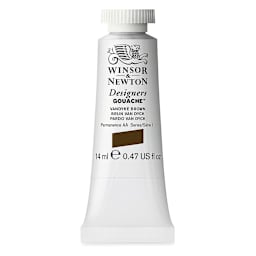 Winsor & Newton Designers Gouache - Vandyke Brown, 14 ml tube