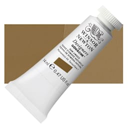 Winsor & Newton Designers Gouache - Raw Umber, 14 ml tube and swatch