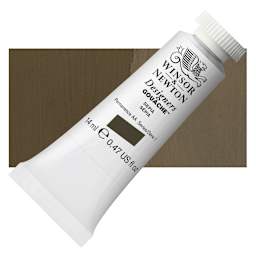 Winsor & Newton Designers Gouache - Sepia, 14 ml tube and swatch