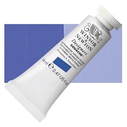 Winsor & Newton Designers Gouache - Ultramarine Green Shade, 14 ml tube and swatch