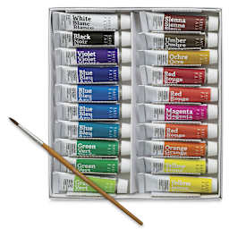 Savoir Faire Opaque Watercolor Gouache - Set of 20 Colors, 10 ml tubes