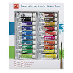 Savoir Faire Opaque Watercolor Gouache - Set of 20 Colors front of package
