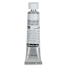 Schmincke Designers Gouache - Opaque White, 20 ml Tube