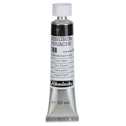 Schmincke Designers Gouache - Ivory Black, 20 ml Tube
