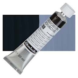 Schmincke Designers Gouache - Ivory Black, 20 ml Tube and swatch