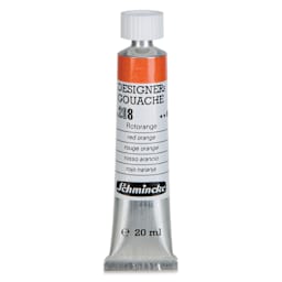 Schmincke Designers Gouache - Red Orange, 20 ml Tube