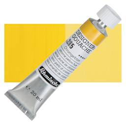 Schmincke Designers Gouache - Chrome Yellow Hue, 20 ml Tube and swatch
