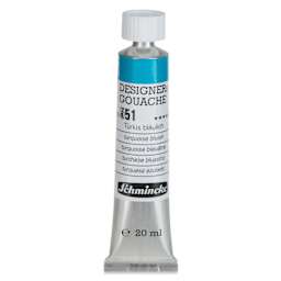 Schmincke Designers Gouache - Turquoise Bluish, 20 ml Tube
