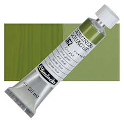 Schmincke Designers Gouache - Olive Green, 20 ml Tube and swatch