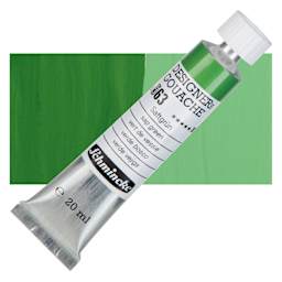 Schmincke Designers Gouache - Sap Green, 20 ml Tube and swatch