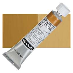 Schmincke Designers Gouache - Raw Sienna, 20 ml Tube and swatch