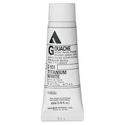 Holbein Acrylic Gouache - Titanium White, 40 ml tube