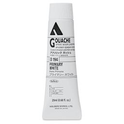 Holbein Acrylic Gouache - Primary White, 20 ml tube