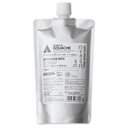 Holbein Acrylic Gouache – Super Opaque White, 300 ml pouch