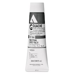 Holbein Acrylic Gouache - Neutral Gray 4, 20 ml tube