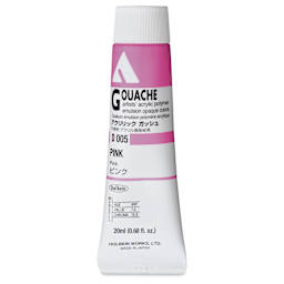Holbein Acrylic Gouache - Pink, 20 ml tube