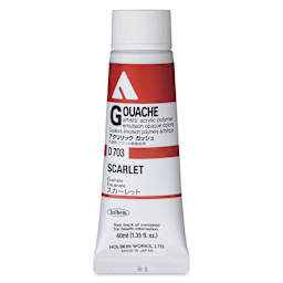 Holbein Acrylic Gouache – Scarlet, 40 ml tube