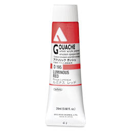 Holbein Acrylic Gouache - Luminous Red, 20 ml tube