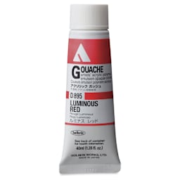 Holbein Acrylic Gouache – Luminous Red, 40 ml tube