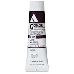 Holbein Acrylic Gouache - Deep Magenta, 20 ml tube