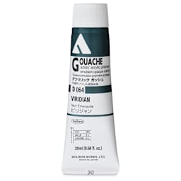 Holbein Acrylic Gouache - Viridian, 20 ml tube