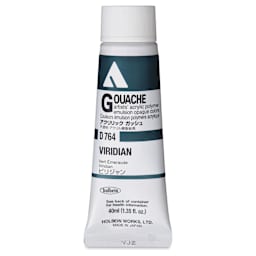 Holbein Acrylic Gouache – Viridian, 40 ml tube