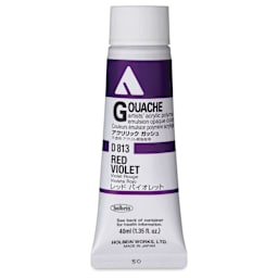 Holbein Acrylic Gouache - Red Violet, 40 ml tube