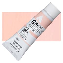 Holbein Acrylic Gouache - Shell Pink, 40 ml tube and swatch