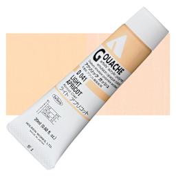 Holbein Acrylic Gouache - Light Apricot, 20 ml tube and swatch