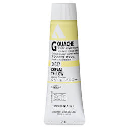 Holbein Acrylic Gouache - Cream Yellow, 20 ml tube