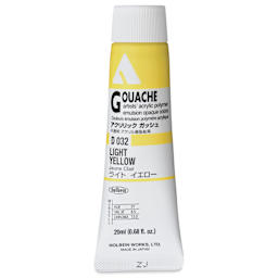 Holbein Acrylic Gouache - Light Yellow, 20 ml tube