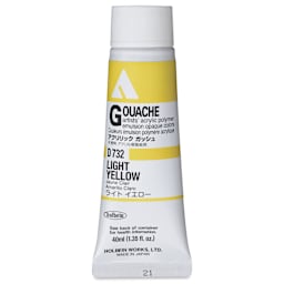 Holbein Acrylic Gouache – Light Yellow, 40 ml tube