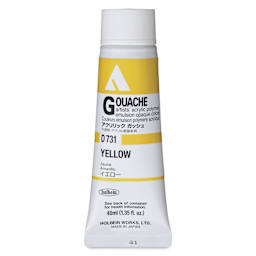Holbein Acrylic Gouache – Yellow, 40 ml tube