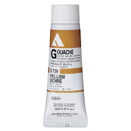Holbein Acrylic Gouache – Yellow Ochre, 40 ml tube