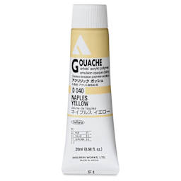 Holbein Acrylic Gouache - Naples Yellow, 20 ml tube