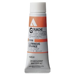Holbein Acrylic Gouache – Luminous Orange, 40 ml tube