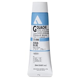 Holbein Acrylic Gouache - Aqua Blue, 20 ml tube