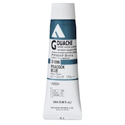 Holbein Acrylic Gouache - Peacock Blue, 20 ml tube