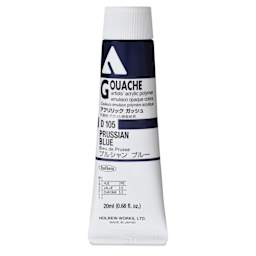 Holbein Acrylic Gouache - Prussian Blue, 20 ml tube