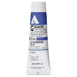 Holbein Acrylic Gouache - Ultramarine Blue, 20 ml tube