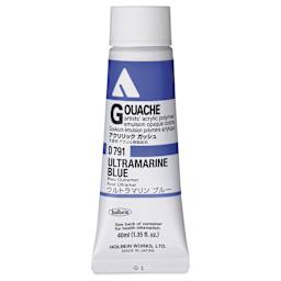 Holbein Acrylic Gouache – Ultramarine Blue, 40 ml tube