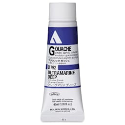 Holbein Acrylic Gouache – Ultramarine Deep, 40 ml tube