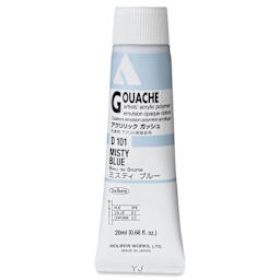 Holbein Acrylic Gouache - Misty Blue, 20 ml tube