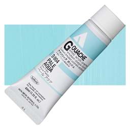 Holbein Acrylic Gouache - Pale Aqua, 40 ml tube and swatch
