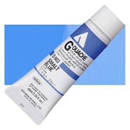 Holbein Acrylic Gouache - Smalt Blue, 40 ml tube and swatch