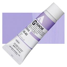 Holbein Acrylic Gouache - Lilac, 40 ml tube and swatch