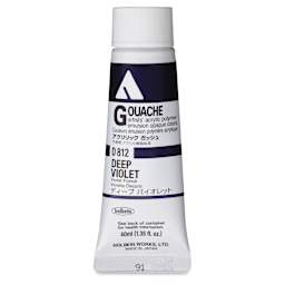 Holbein Acrylic Gouache - Deep Violet, 40 ml tube