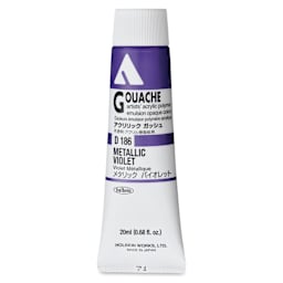 Holbein Acrylic Gouache - Metallic Violet, 20 ml tube