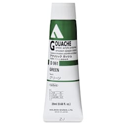 Holbein Acrylic Gouache - Green, 20 ml tube